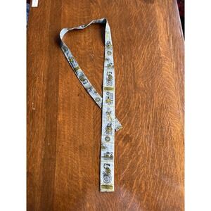 Vintage Rooster Jazz Festival Tie Mens Long Narrow Music Band 60s Mod Necktie